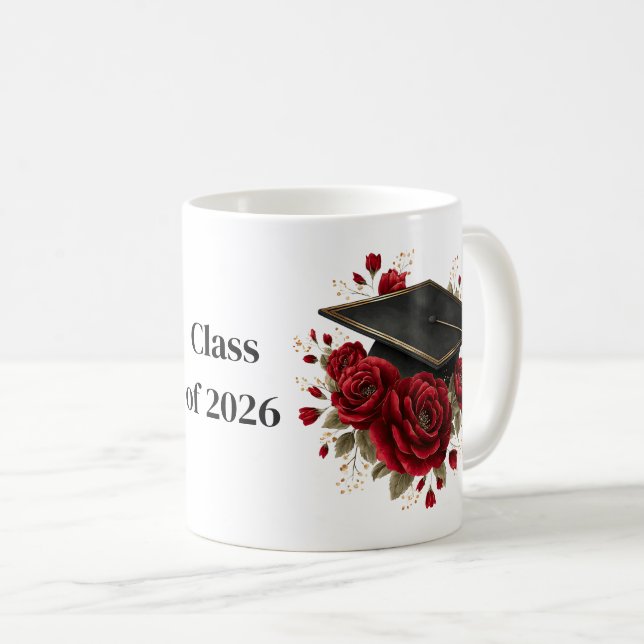 Kaffemuggen Grad Röda Rosor Kaffemugg (Framsida höger)