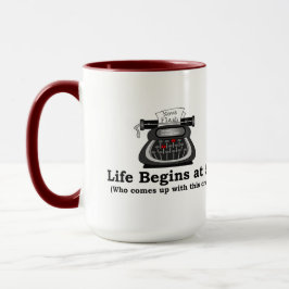 Kaffemuggen Livet Börjar Vid 50 Mugg