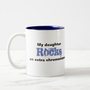 Kaffemuggen "min dotter vaggar en extra Två-Tonad mugg
