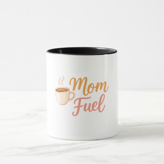 Kaffemuggen Mom Fuel för mammor Mugg (Center)