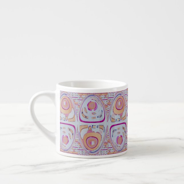 kaffemuggespresson tappar av havhavspastell espressomugg (Vänster)