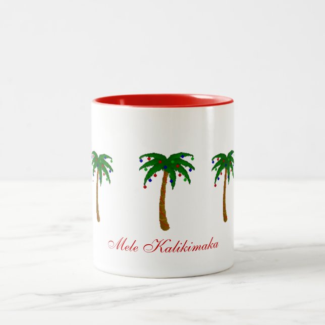 Kaffemugggod jul/Mele Kalikimaka Två-Tonad Mugg (Center)