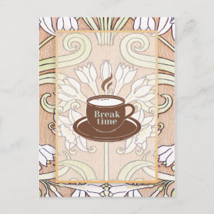 Kaffemuggs konst vykort