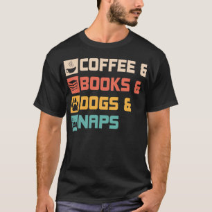 Kaffemugn Bokar och Hundar klämma på djur C T Shirt