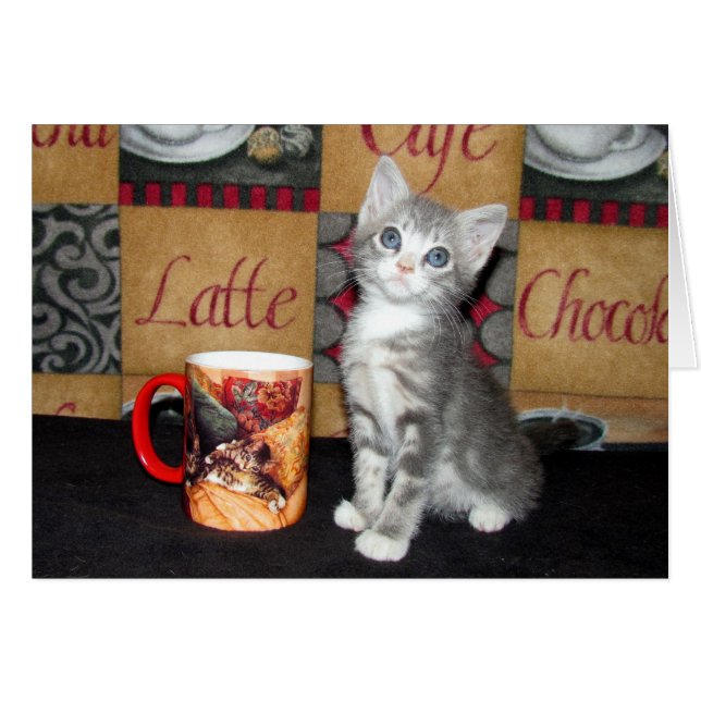 Kaffen Tea, eller jamar Hälsningskort (Framsidan Horizontal)