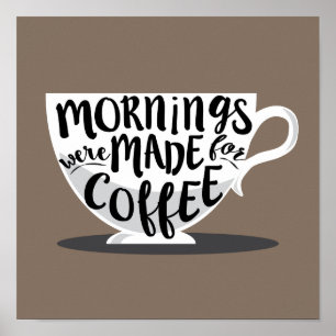 Kaffeoffertutskrift har förberetts poster