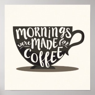 Kaffeoffertutskrift har förberetts poster