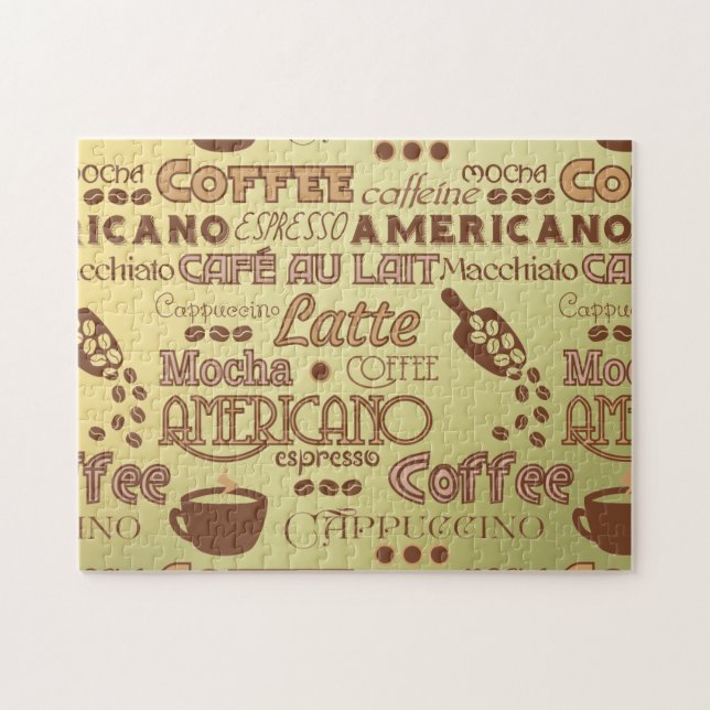 Kaffeord Pussel (Horisontell)