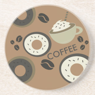 Kaffeost Donuts Söt Barista Underlägg