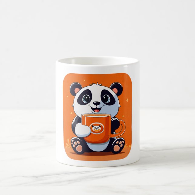 Kaffepanda: Överbelastning av mörkerheten Kaffemugg (Center)