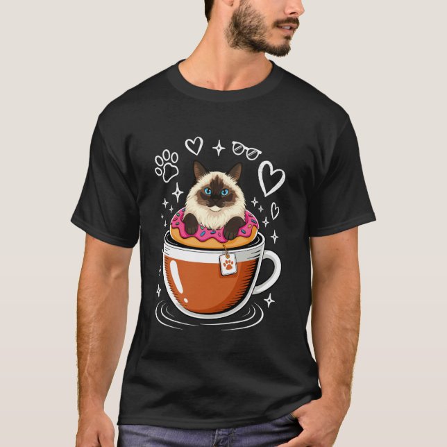 Kaffepannkaka Himalaya Katt T Shirt (Framsida)