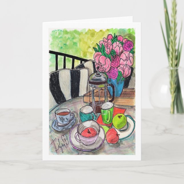 Kaffepartytabell Kort (Framsida)