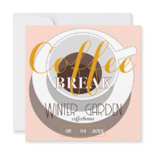 Kaffepaus Modern Stilfull kopp Peach Brun