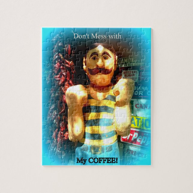 kaffepigszawpuzzle älskare pussel (Vertikal)