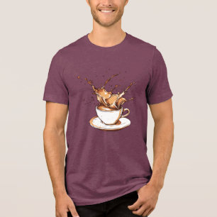 Kaffeplask Grafisk T-Shirt – Konstnärligt Kaffe