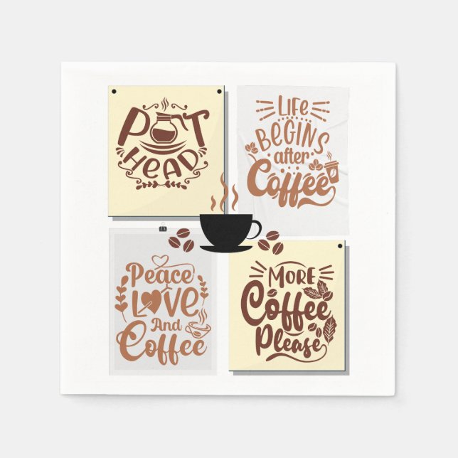 Kaffeposters Pappersservett (Framsidan)