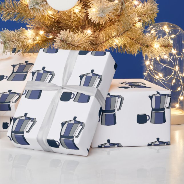 Kaffepotkaffe Mugg födelsedag Presentpapper (Helgdagar)
