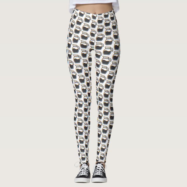 Kaffepotspart Leggings (Framsida)