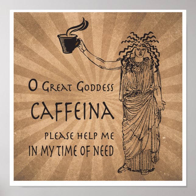 Kaffepresentants gudinna poster (Framsidan)