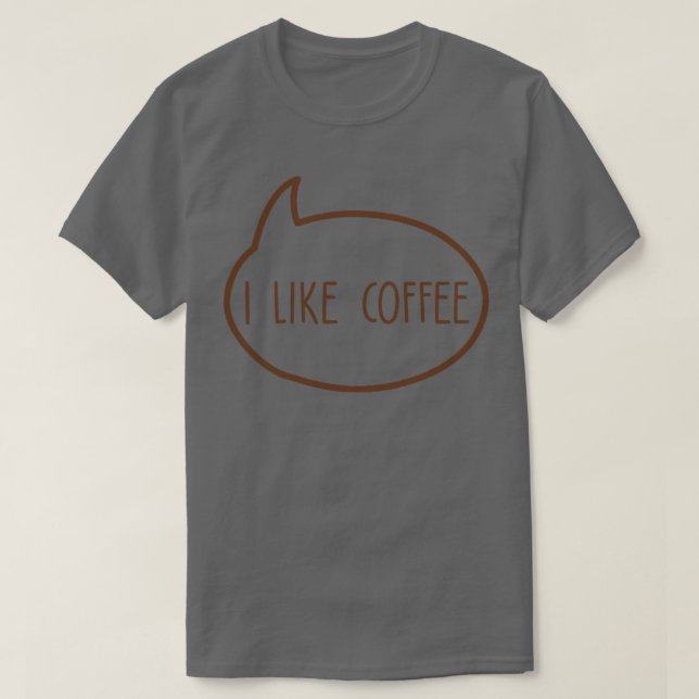 kaffepresento älskare är som kaffe t shirt (Design framsida)