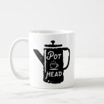 Kaffepthuvud - Coffee Funny Coffee Combo Mugg<br><div class="desc">"Pot head" i kaffepaket,  lustigt kaffe mugg; välj ett stil mugg eller byteshandtag/insida färg</div>