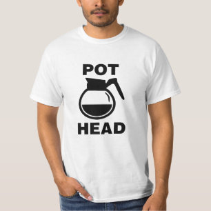 Kaffepthuvud - enkla teckning t shirt
