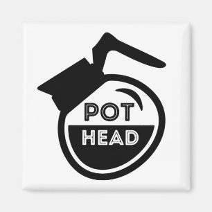 Kaffepthuvud Magnet