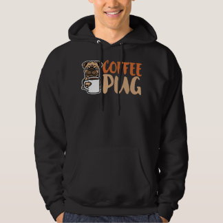 Kaffepug Hund är Kärlek, jag Kärlek min Pug Baby, Hoodie