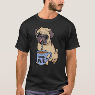 Kaffepug Hund är Kärlek, jag Kärlek min Pug Baby, T Shirt