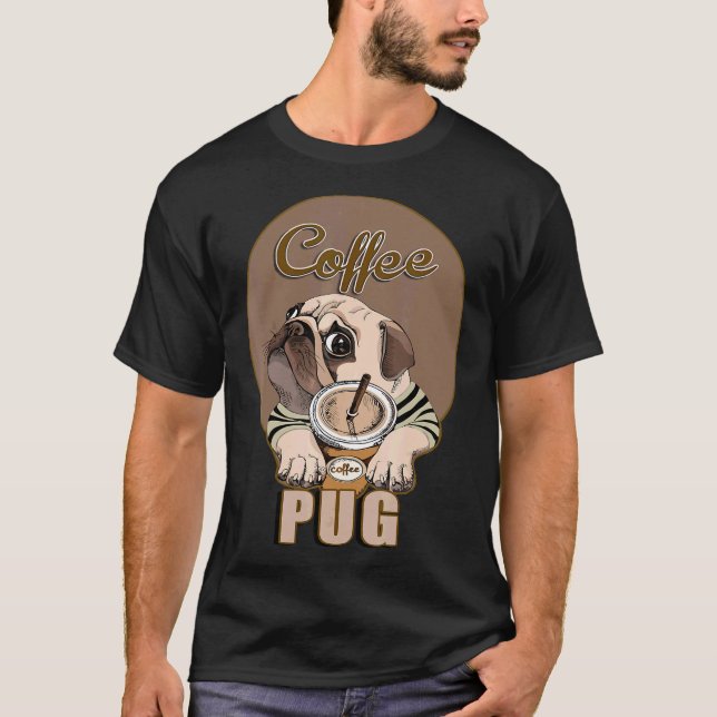 Kaffepug T Shirt (Framsida)
