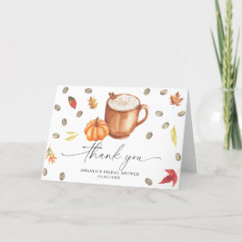 Kaffepumpa tack Bröllopsdusch Kort