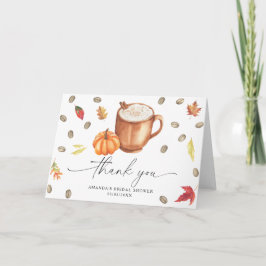 Kaffepumpa tack Bröllopsdusch  Kort