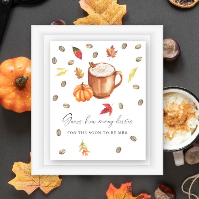 Kaffepumpkin gissar hur många kyssar poster (Skapare uppladdad)