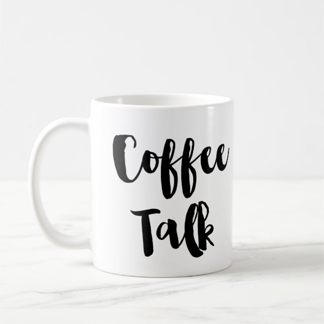 Kaffesamtalkaffe eller Teamugg Kaffemugg (Vänster)