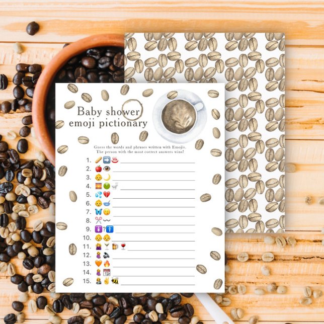Kaffesbryggbabydusch Emoji bild-spel (Skapare uppladdad)