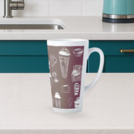 Kaffeschmatslatte på bakgrunden till kaffe-Färgad