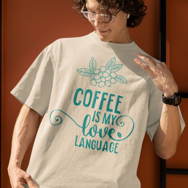 Kaffeschorgdesign - kaffetypgrafi Kärlek T Shirt (Skapare uppladdad)