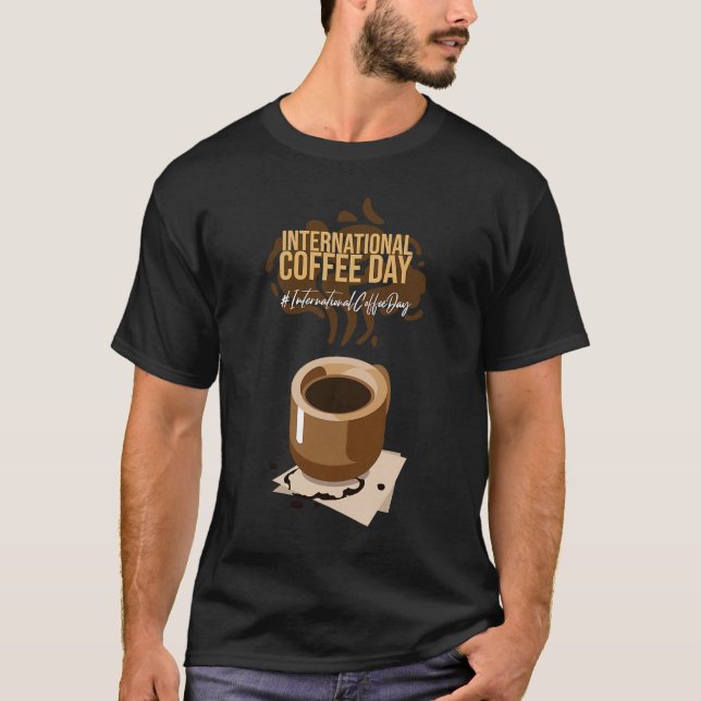 Kaffesdagen i internationell t shirt (Framsida)
