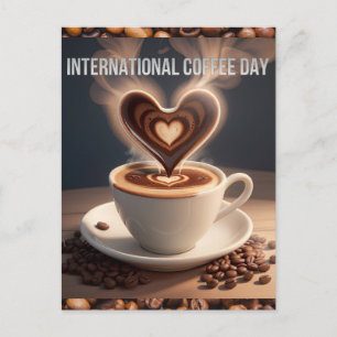 Kaffesdagen i internationell vykort