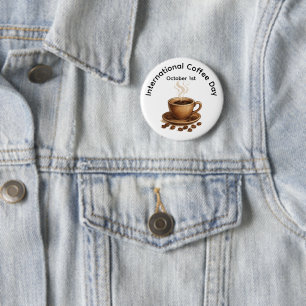 Kaffesdagen internationell Firande Knapp