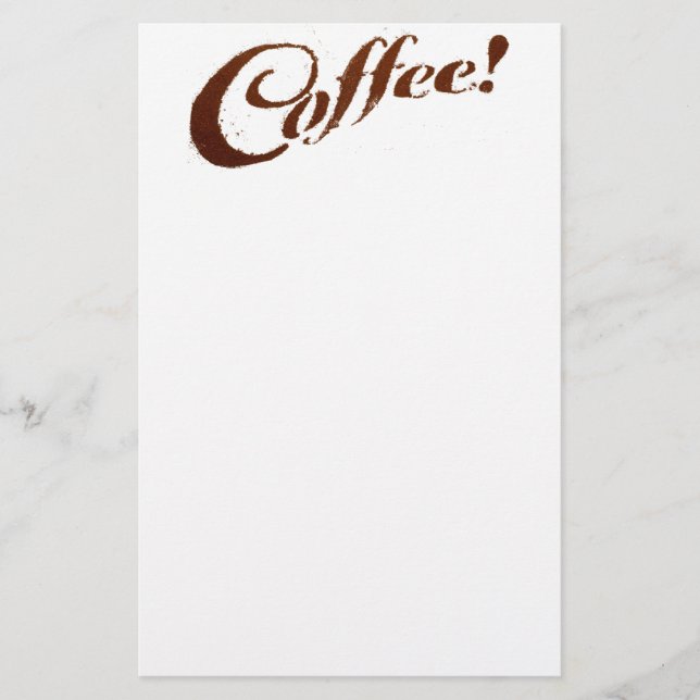 Kaffesediment Kaffe - Notisblock Brevpapper (Framsida)