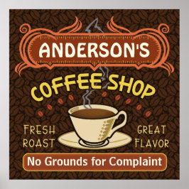 Kaffeshoppare med Mugg Skapar din egen Personlig Poster