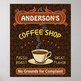 Kaffeshoppare med Mugg Skapar din egen Personlig Poster