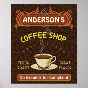 Kaffeshoppare med Mugg Skapar din egen Personlig Poster