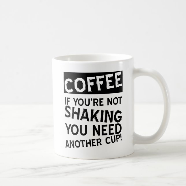 Kaffeskakande Rolig Mugg (Höger)