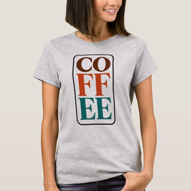 Kaffeskjorta för kvinnor | Kaffeälskare Tee (Framsida)