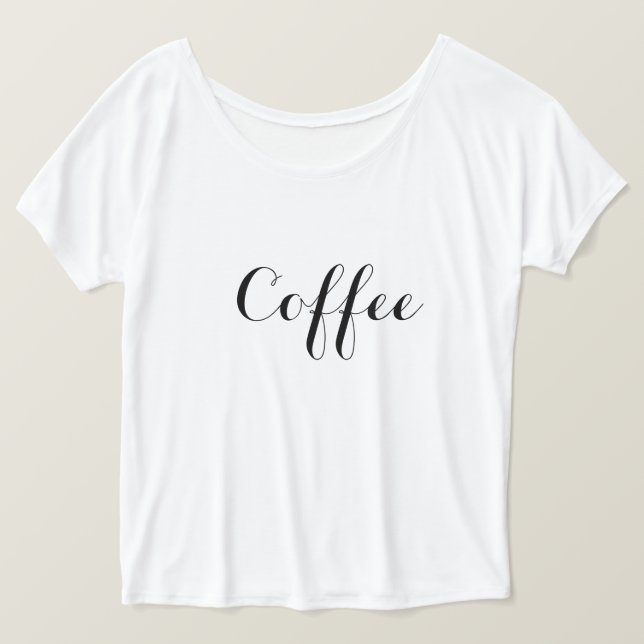 Kaffeskjorta Tee Shirt (Design framsida)