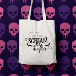 Kaffeskräm och socker tygkasse