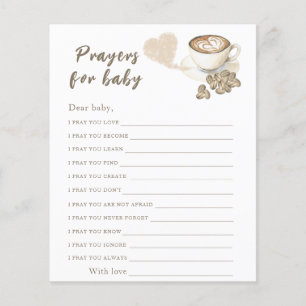 Kaffeskupor för babydusch Prayers för baby