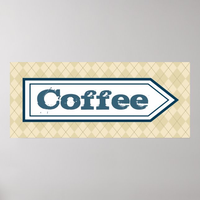 Kaffeskylt Affisch (Framsidan)